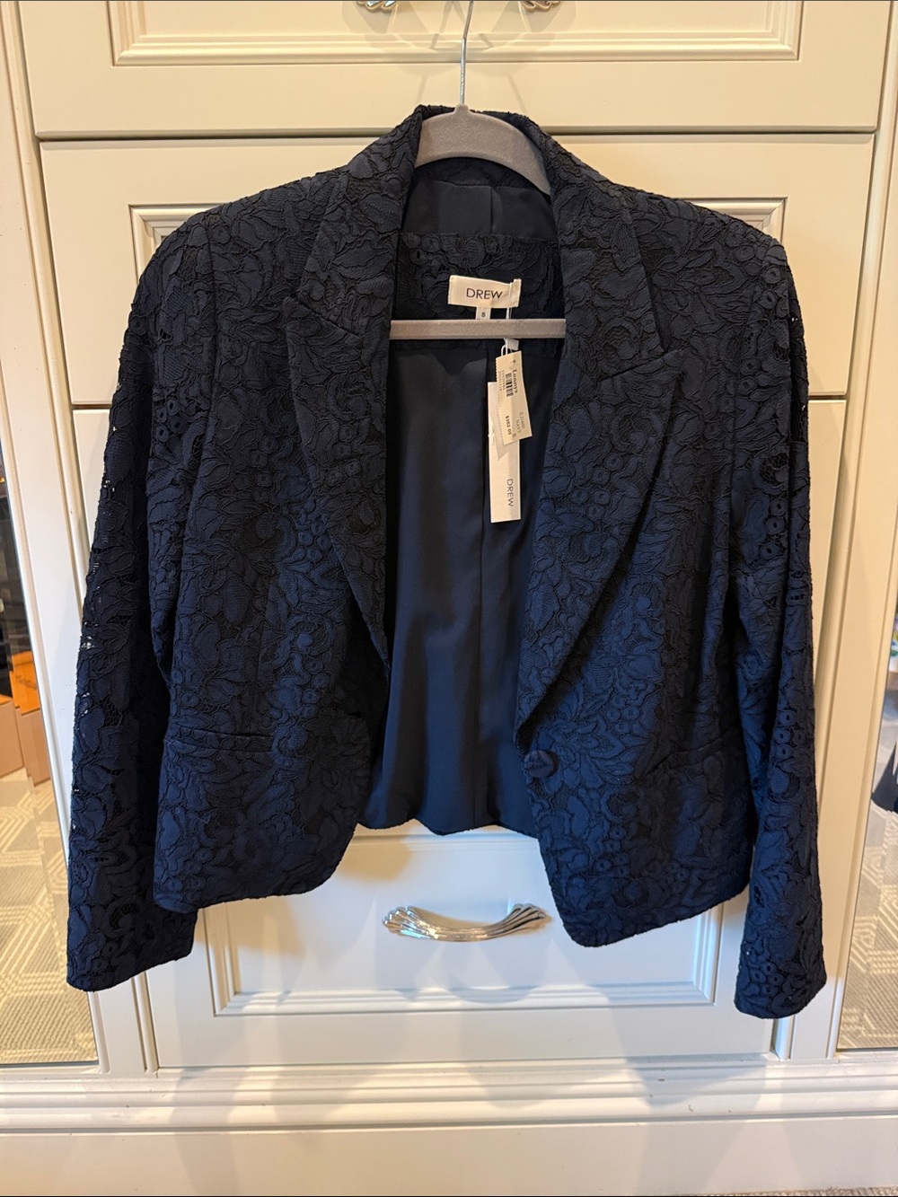 NWT Drew Lace Blazer Navy